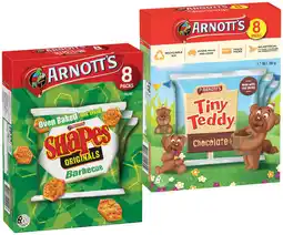 IGA Arnott’s Shapes or Tiny Teddy 7‑8 Pack Selected Varieties offer
