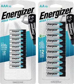 IGA Energizer Max Plus AA or AAA Batteries 10 Pack offer