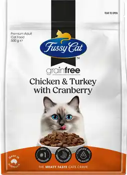 IGA Fussy Cat Grain Free Dry Cat Food Selected Varieties offer