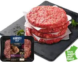 IGA Harvey Beef Gourmet Selection Brisket Beef Burgers offer