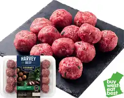 IGA Harvey Beef Garlic and Parsley Meatballs offer