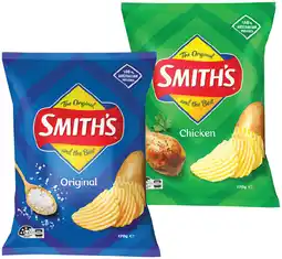 IGA Smith’s Crinkle Cut Chips Selected Varieties offer
