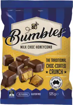 IGA Menz Bumbles Milk Choc Honeycomb offer