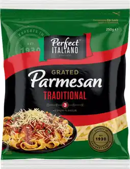 IGA Perfect Italiano Traditional Grated Parmesan Cheese offer