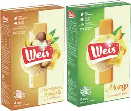 IGA Weis Ice Cream Bar 4 Pack or Mini 6 Pack Selected Varieties offer