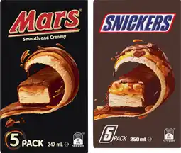 IGA Mars or Snickers Frozen Dessert Bars 5 Pack offer