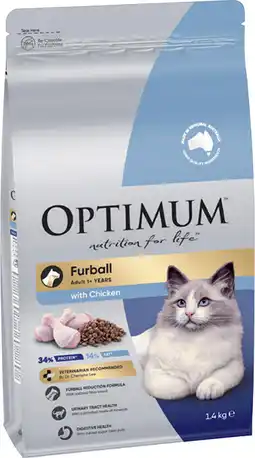 IGA Optimum Dry Cat Food Selected Varieties offer