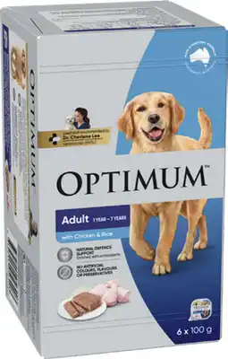 IGA Optimum Wet Dog Food Selected Varieties offer