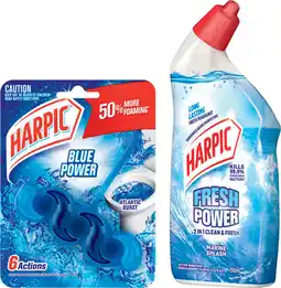 IGA Harpic Fresh Power Liquid Toilet Cleaner 700mL or Rim Block 39g* Selected Varieties offer