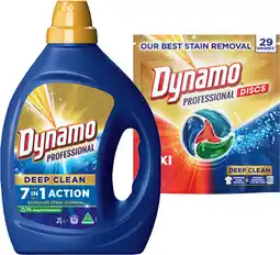 IGA Dynamo Professional Laundry Liquid 2 Litre or Capsules 29 Pack Selected Varieties offer