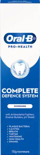 IGA Oral‑B Pro‑Health Complete Defence System Whitening Toothpaste offer