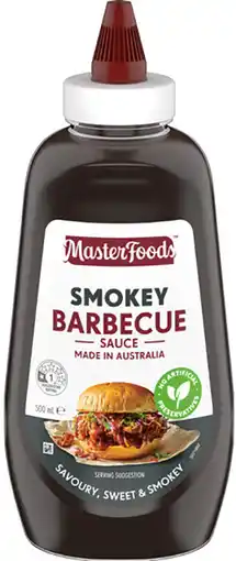 IGA MasterFoods Barbecue or Tomato Squeezy Sauce 500mL Selected Varieties offer