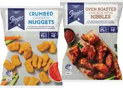 IGA Steggles Oven Roasted Chicken Wing Nibbles or Chicken Nuggets 1kg Selected Varieties offer