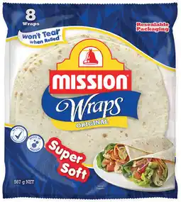 IGA Mission Wraps 6‑8 Pack Selected Varieties offer