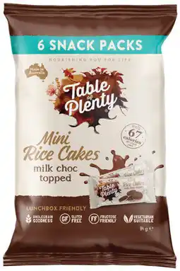IGA Table Of Plenty Mini Rice Cakes Snack Packs Selected Varieties offer