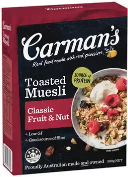 IGA Carman’s Muesli Selected Varieties offer