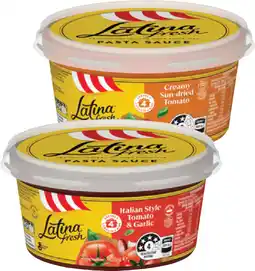 IGA Latina Fresh Pasta Sauce Selected Varieties offer