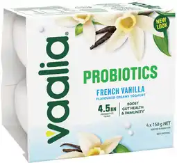 IGA Vaalia Probiotics Yoghurt Selected Varieties offer