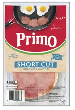 IGA Primo Wood Smoked Short Cut Rindless Bacon offer