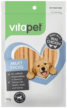 IGA VitaPet JerHigh Milky Sticks Puppies & Dogs offer