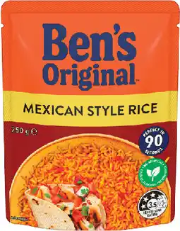IGA Ben’s Original Flavoured Rice 220‑250g Selected Varieties offer