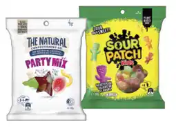 IGA The Natural Confectionery Co. 150‑230g, Sour Patch Kids Bag 190g or Pascall Lollies 180‑300g offer