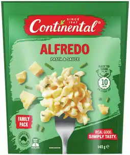 IGA Continental Pasta & Sauce 145g or Flavoured Rice 180-190g Family Pack Selected Varieties offer