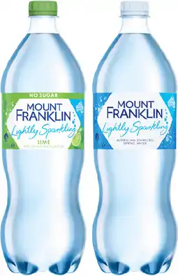 IGA Mount Franklin Lightly Sparkling Water Selected Varieties offer