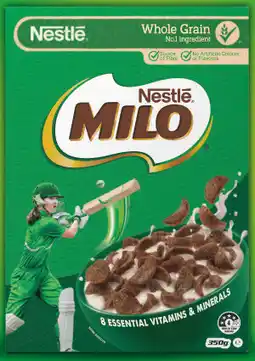 IGA Nestlé Milo Cereal 330‑350g Selected Varieties offer