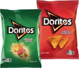 IGA Doritos Corn Chips 150‑170g Selected Varieties offer