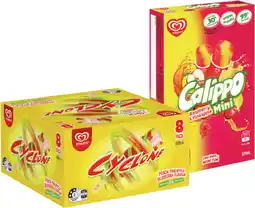 IGA Streets Calippo Mini 10 Pack or Cyclone Ice Block 8 Pack Selected Varieties offer