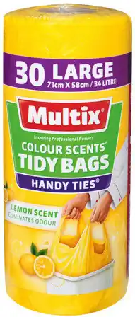 IGA Multix Colour Scents Handy Ties Tidy Bags Large Selected Varieties offer