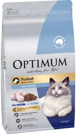 IGA Optimum Dry Cat Food Selected Varieties offer