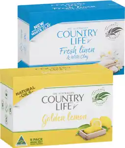 IGA Country Life Bar Soap Selected Varieties offer