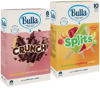Bulla Ice Cream Sticks 8‑14 Pack Selected Varieties