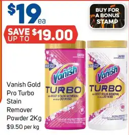 Foodland Vanish Gold Pro Turbo Stain Remover Powder offer