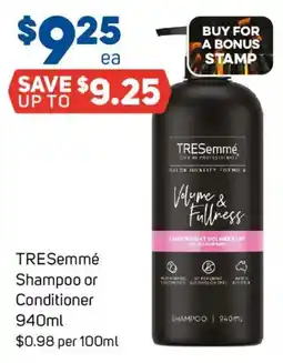 Foodland TRESemmé Shampoo or Conditioner offer
