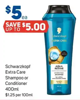 Foodland Schwarzkopf Extra Care Shampoo or Conditioner offer