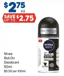 Foodland Nivea Roll On Deodorant offer