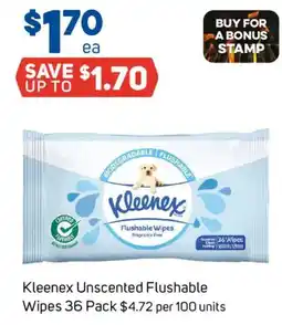 Foodland Kleenex Unscented Flushable Wipes offer