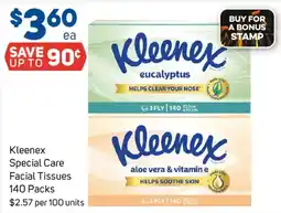 Foodland Kleenex Special Care Facial Tissues offer