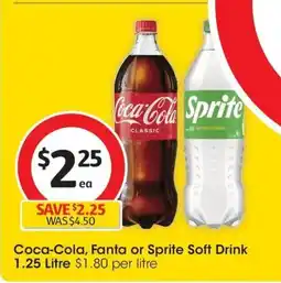 Coles Coca-Cola, Fanta or Sprite Soft Drink offer