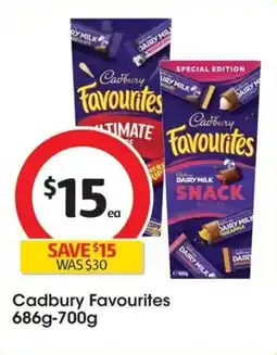 Coles Cadbury Favourites offer