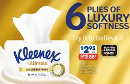 Foodland Kleenex Ultimate 6 Ply Tissues offer