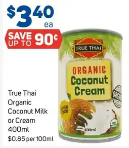 Foodland True Thai Organic Coconut Milk or Cream offer