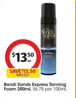 Coles Bondi Sands Express Tanning Foam offer