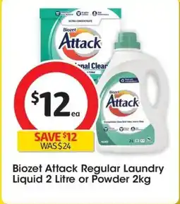 Coles Biozet Attack Regular Laundry Liquid offer