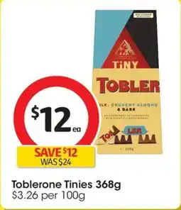 Coles Toblerone Tinies offer