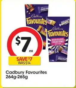 Coles Cadbury Favourites offer