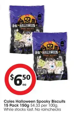 Coles Coles Halloween Spooky Biscuits offer